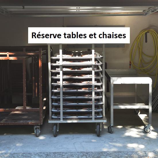 Moulin de la coutancière : Réserve tables et chaises