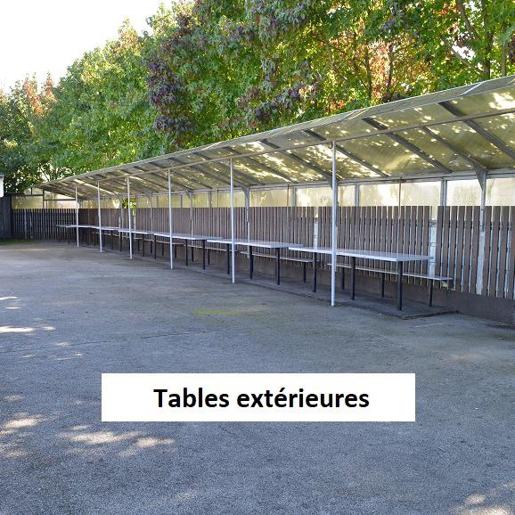 Moulin de la coutancière : Tables extérieures